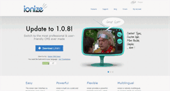Desktop Screenshot of ionizecms.com